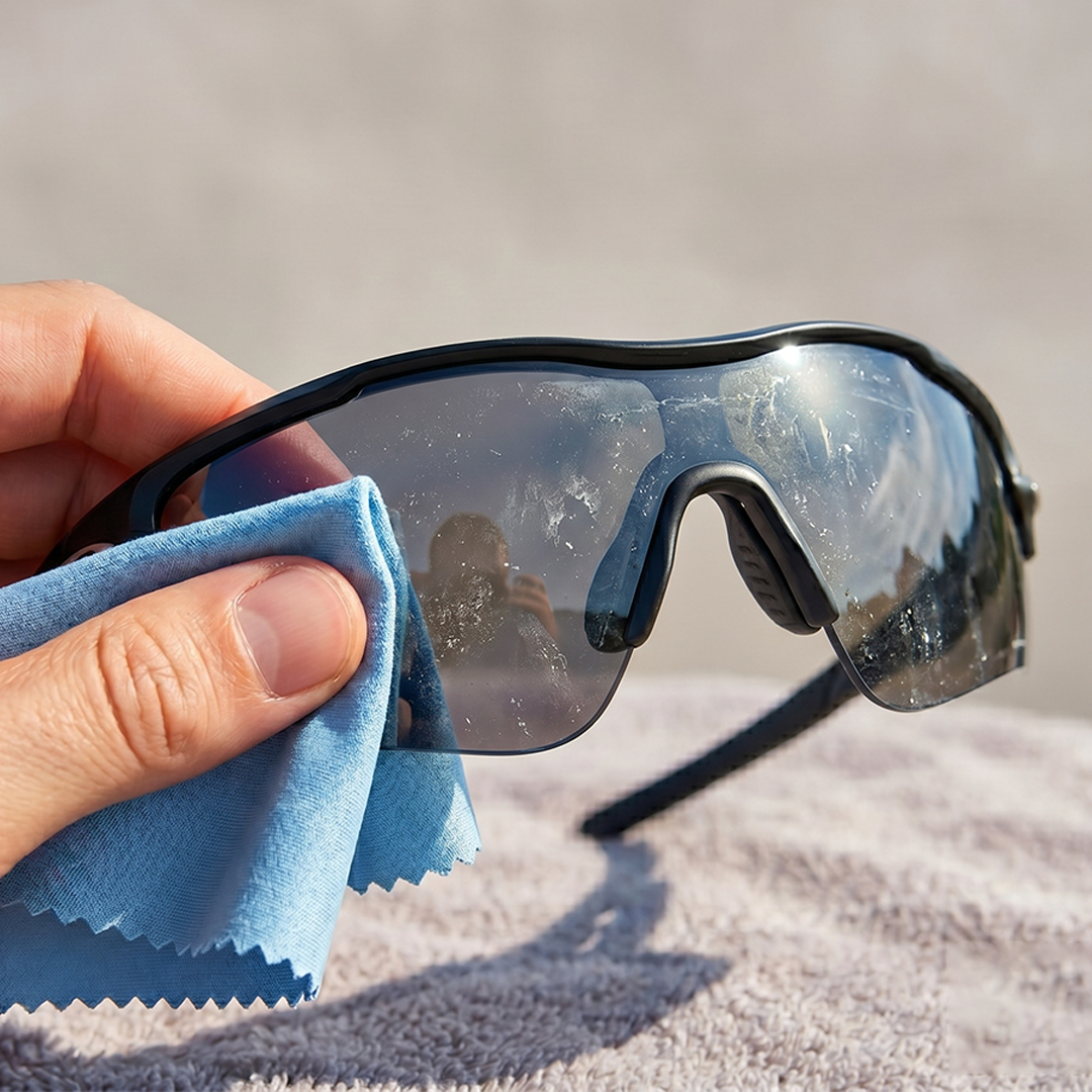 How to Safely Clean Sweat and Salt Off Sports Glasses?