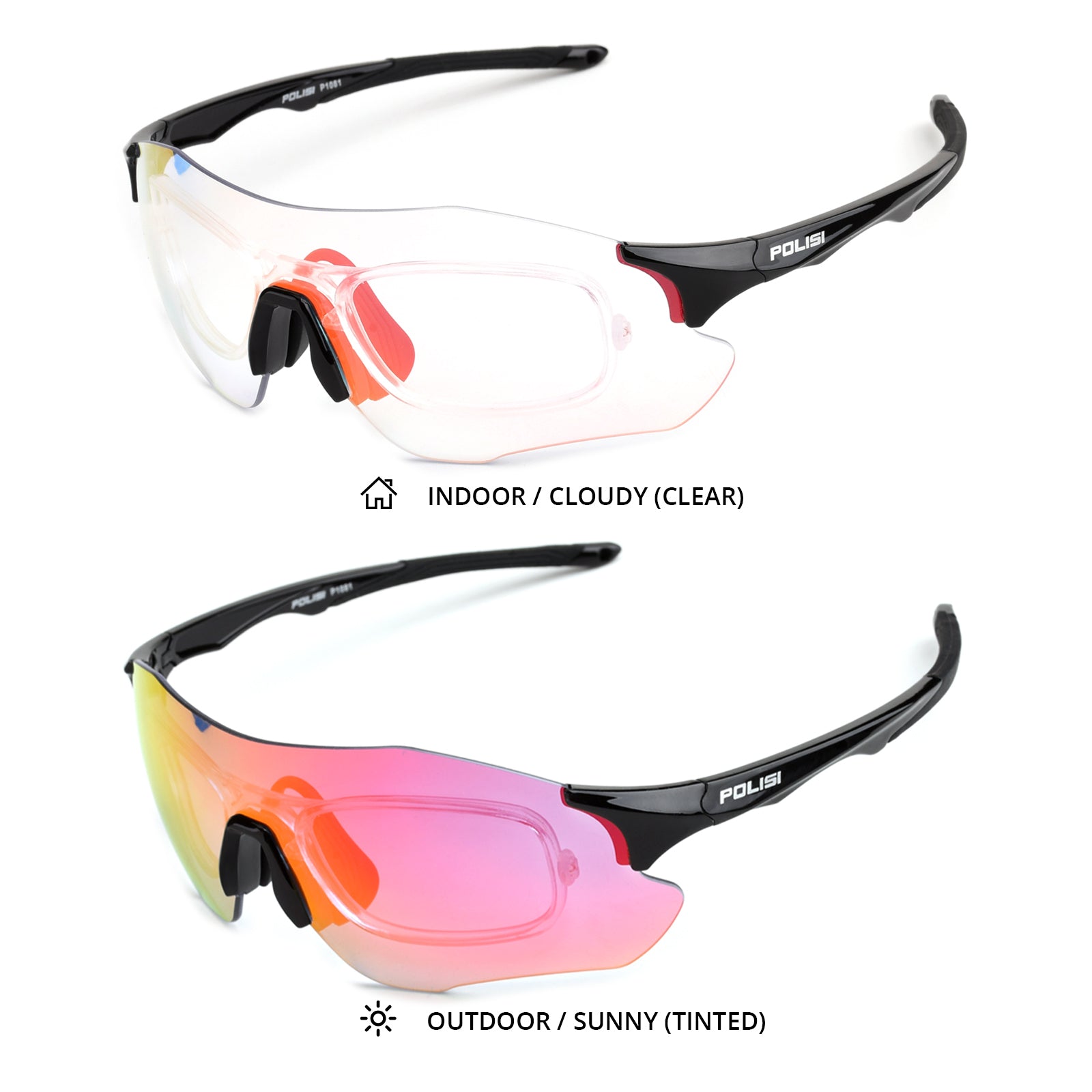 Nadia Photochromic Prescription Cycling Sports Glasses