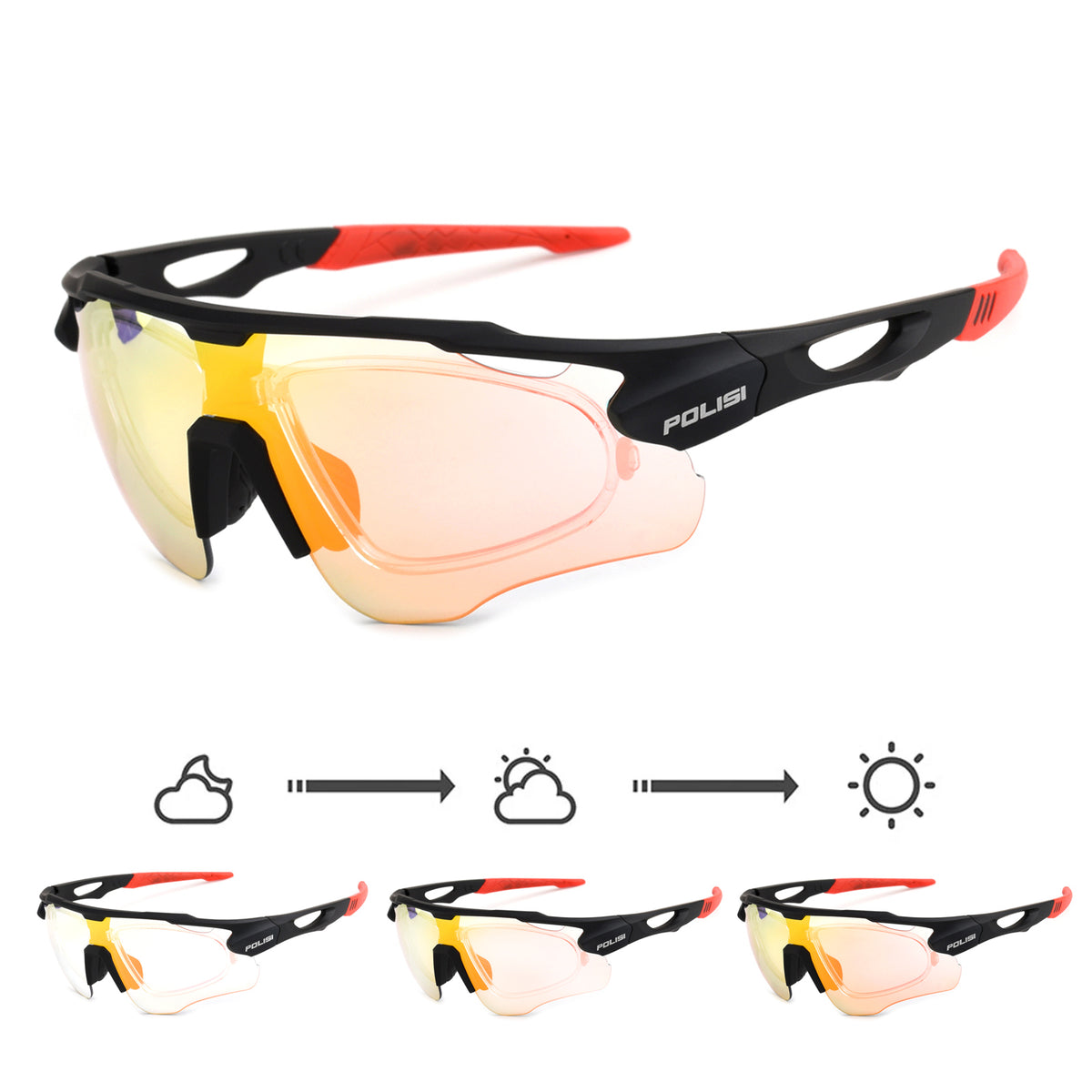 Barry Photochromic Prescription Cycling Sports Glasses